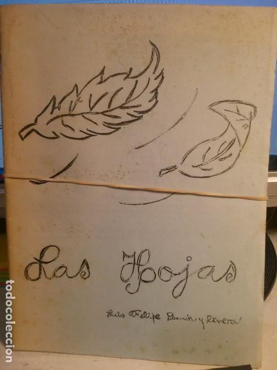 Libros antiguos: las hoja por luis felipe ram&oacute;n y rivera (manuscrito),