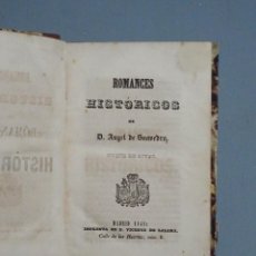 Livros antigos: ROMANCES HISTÓRICOS - ÁNGEL SAAVEDRA, DUQUE DE RIVAS - MADRID 1841. Lote 185903421