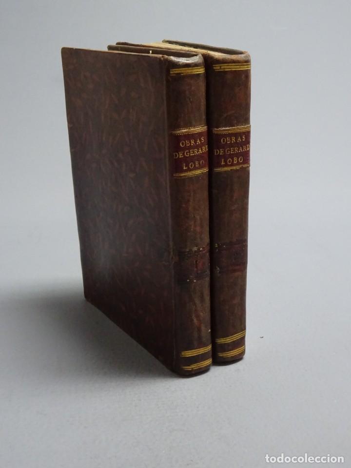 Libros antiguos: OBRAS PO&Eacute;TICAS DEL SR. EUGENIO GERARDO LOBO - TOMOS I Y II - MADRID 1759