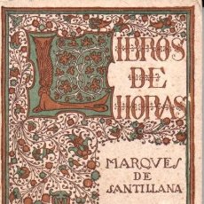 Libros antiguos: LIBROS DE HORAS CORONA : MARQUÉS DE SANTILLANA (1915)