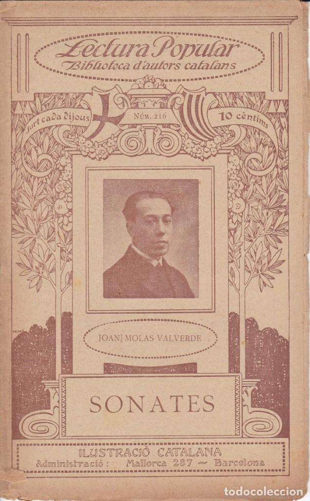 Libros antiguos: N&ordm; 216 JOAN MOLAS VALVERDE - SONATES ( ILUSTRACIO CATALANA)