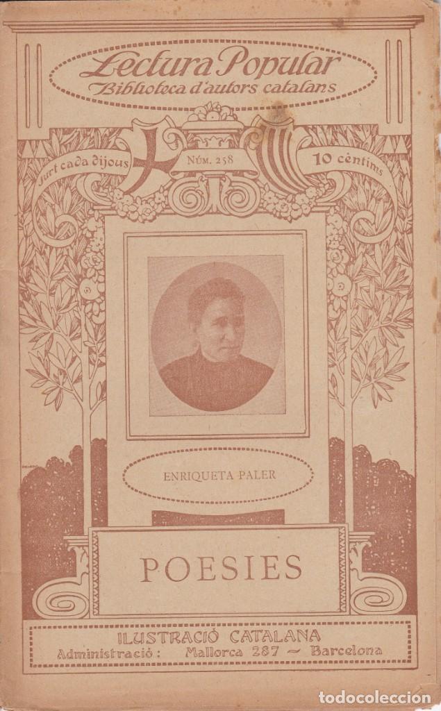 Libros antiguos: N&ordm; 258 ENRIQUETA PALER - POESIES ( ILUSTRACIO CATALANA)