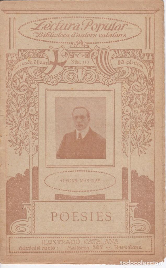Libros antiguos: N&ordm; 310 ALFONS MASERAS - POESIES ( ILUSTRACIO CATALANA)