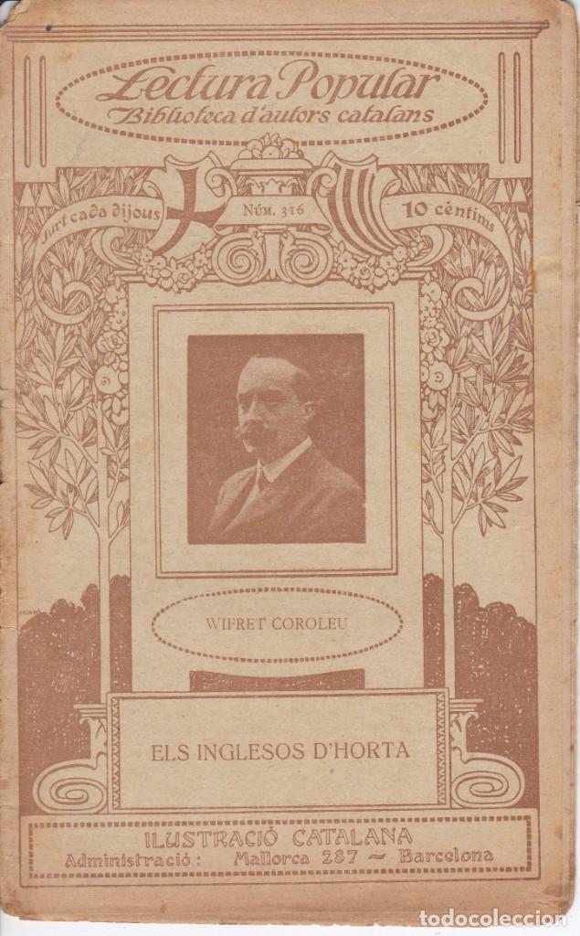 Libros antiguos: N&ordm; 316 WIFRET COROLEU - ELS INGLESOS D'HORTA ( ILUSTRACIO CATALANA)