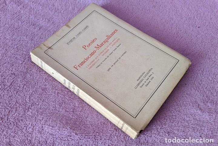 Libros antiguos: POESIES FRANCISCANO MARAGALLIANES, JOAQUIM CASES CARBO, SIGNAT 1934