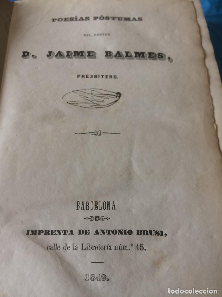Libros antiguos: JAIME BALMES 1849 (DOS LIBROS) - Foto 4