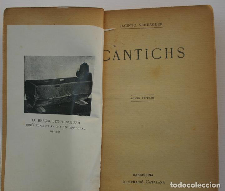Libros antiguos: Cantichs - Jacinto Verdaguer - Foto 2