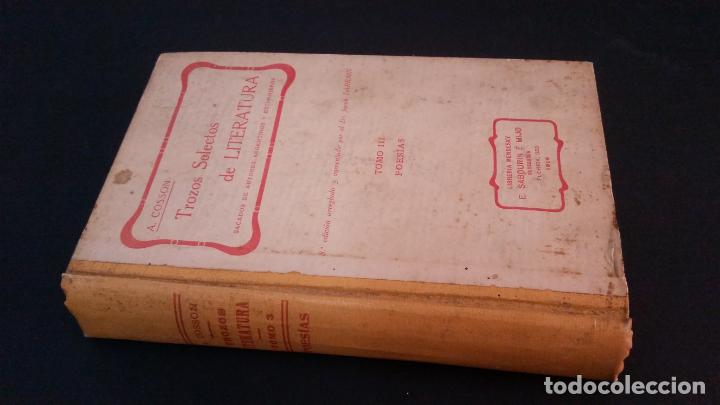 Libros antiguos: 1916 - COSSON - Trozos selectos de literatura sacados de autores argentinos y extranjeros. POES&Iacute;A