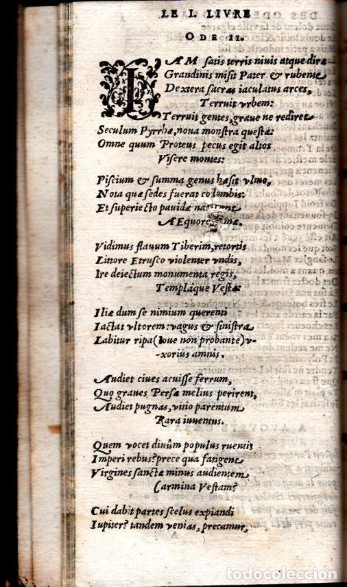 Libri antichi: LAS ODAS DE HORACIO. DES ODES D`HORACE