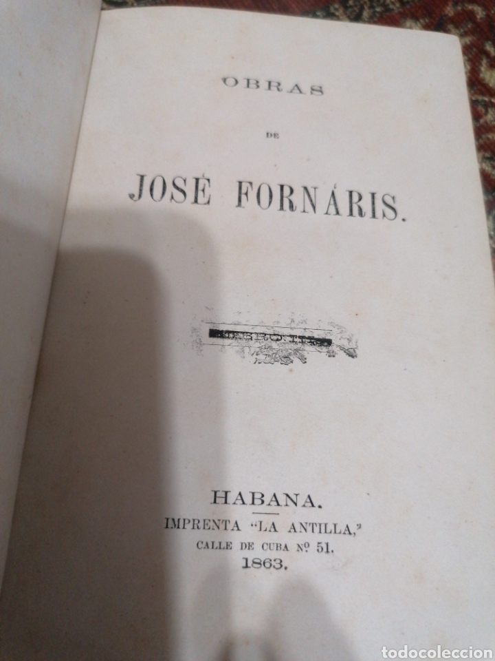 Libros antiguos: Obras de Jos&eacute; Fornais