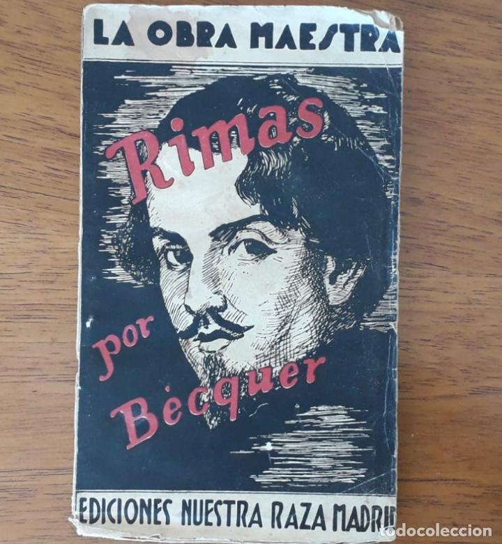 Libros antiguos: Antiguo eljemplar Rimas de A.Bequer 1938