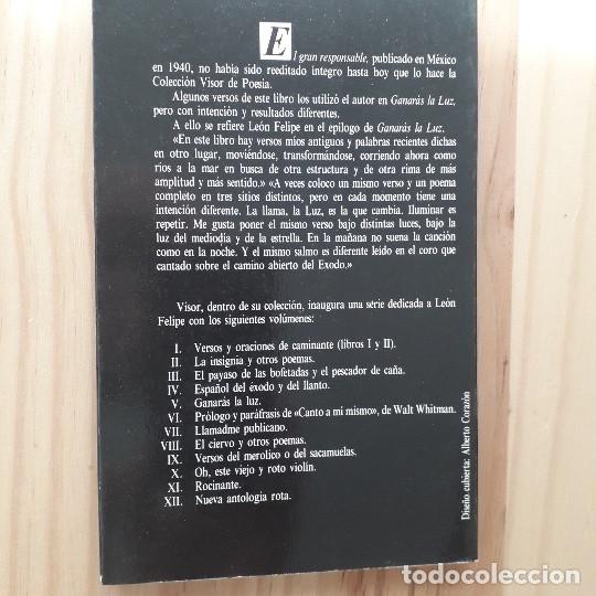Libros antiguos: EL GRAN RESPONSABLE - LE&Oacute;N FELIPE - Foto 3