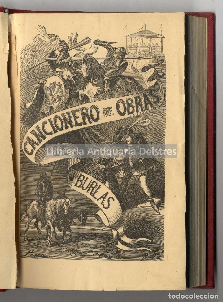 Libros antiguos: Luston&oacute;, Eduardo de. Cancionero de Obras de Burlas provocantes &aacute; risa