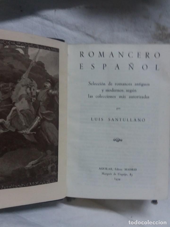 Libri antichi: Romancero Espa&ntilde;ol. Luis Santullano. 1934