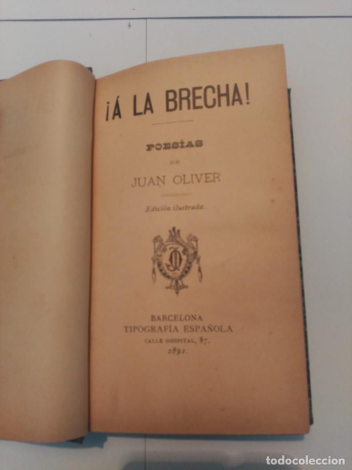 Libros antiguos: A la Brecha poes&iacute;as