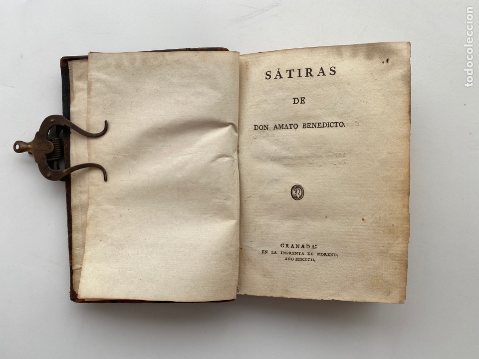 Libros antiguos: S&aacute;tiras de Don Amato Benedicto.