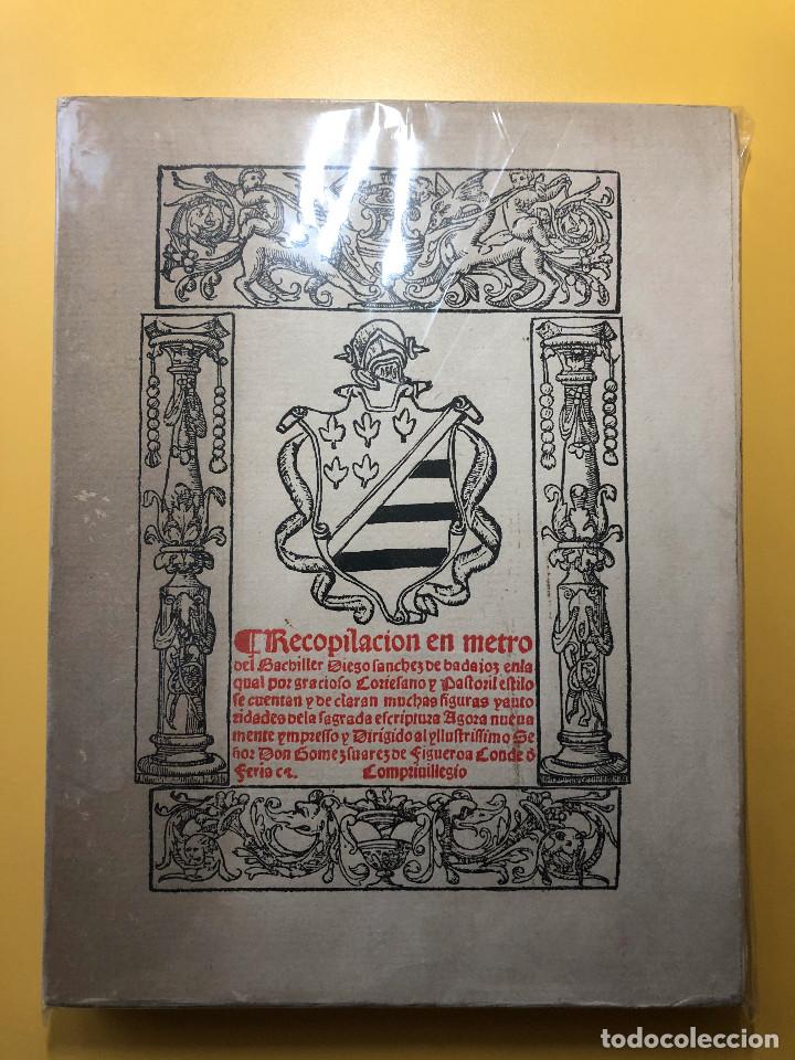 Libros antiguos: RECOPILACI&Oacute;N EN METRO. BACHILLER DIEGO SANCHEZ DE BADAJOZ.