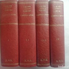 Libros antiguos: FLORILEGIO DE POESIA CASTELLANA DEL SIGLO XIX - J. VALERA 1902 - CUATRO TOMOS