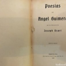 Libros antiguos: POESÍAS ÁNGEL GUIMERÁ.1905. 2 EDICIÓN