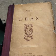 Libros antiguos: ODAS EDUARDO MARQUINA BARCELONA 1900. Lote 260076240