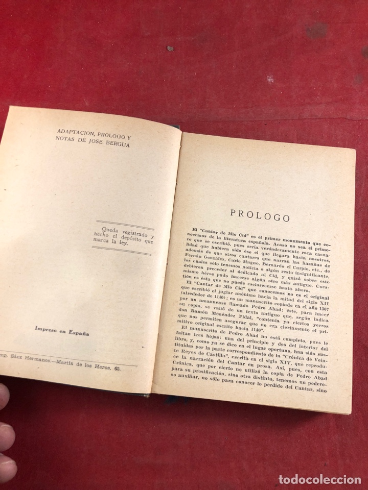 Libros antiguos: Poema del Cid - Foto 2