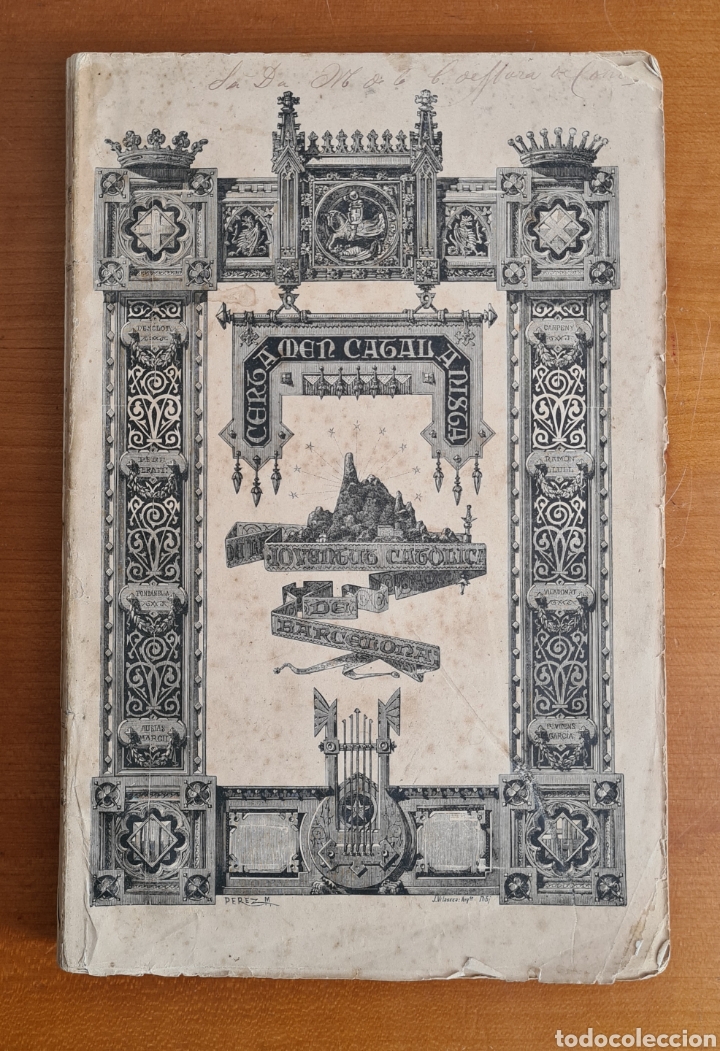 Libros antiguos: Antiguo Libro Certamen Catalanista Joventut Cat&ograve;lica de Barcelona - Any 1887