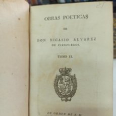Livres anciens: OBRAS POÉTICAS DE NICASIO ÁLVAREZ DE CIENFUEGOS TOMO 2 MADRID, IMPRENTA REAL, 1816, PIEL.. Lote 272443363