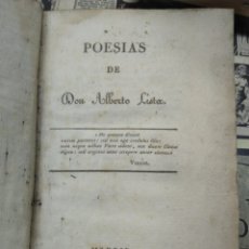 Libros antiguos: POESÍAS DE DON ALBERTO LISTA. 1822. Lote 280566013