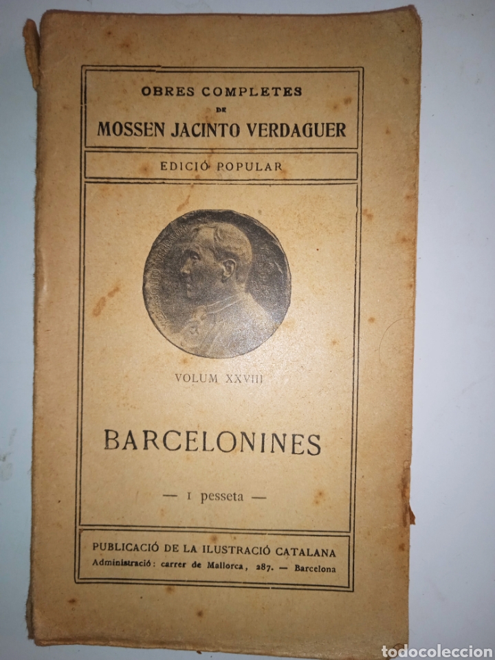 Libros antiguos: Jacint Verdaguer, Barcelonines - Foto 1