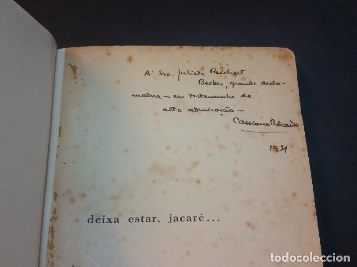 Libros antiguos: 1931 - CASSIANO RICARDO - Deixa estar, jacaré… - 1ª ED., DEDICADO - Foto 3 - 303968498