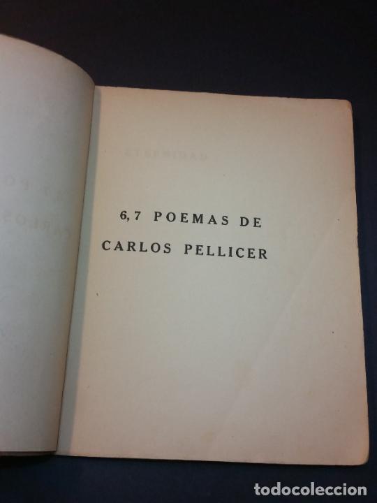 Libros antiguos: 1924 - CARLOS PELLICER. Seis, siete poemas - 1ª ED., DEDICADO - Foto 3 - 303968978