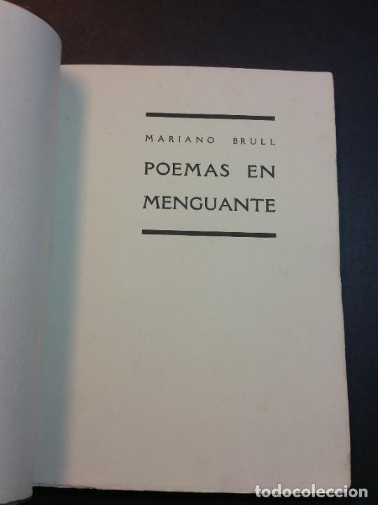Libros antiguos: 1928 - MARIANO BRULL. Poemas en menguante - 1ª ED. - Foto 3 - 303969798