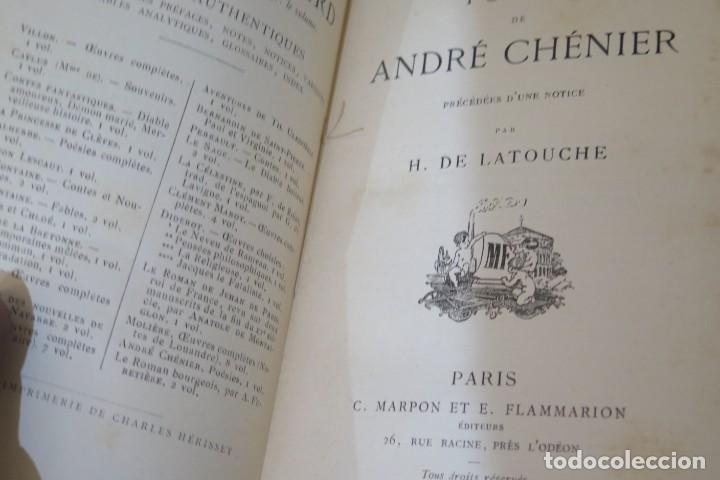 Libros antiguos: POESIES. CHENIER ANDRE - Foto 2
