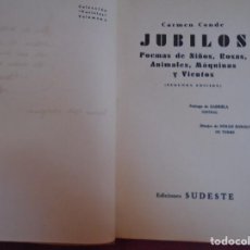 Libros antiguos: CARMEN CONDE/JUBILOS/EDICIONES SUDESTE,EDIT.LA VERDAD/MURCIA, 1934/DEDICATORIA MANUSCRITA.RARO.. Lote 339913143