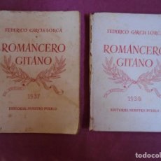 Libros antiguos: FEDERICO GARCIA LORCA/ROMANCERO GITANO/EDITORIAL NUESTRO PUEBLO.EDICIONES DE 1937-1938.. Lote 339915083