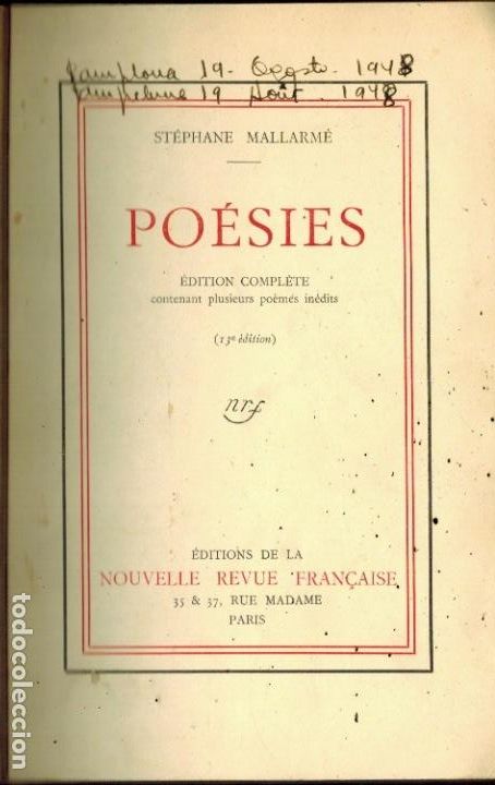 Libros antiguos: PO&Eacute;SIES - Foto 1