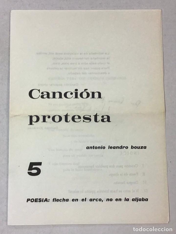 Libros antiguos: CANCI&Oacute;N PROTESTA. - BOUZA, Antonio Leandro. - Foto 1