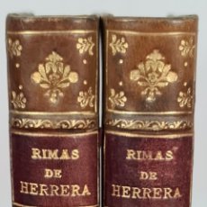 Livres anciens: RIMAS DE FERNANDO HERRERA. RAMON FERNANDEZ. IMPRENTA REAL. VOL 1 Y 2. 1808.. Lote 362937625