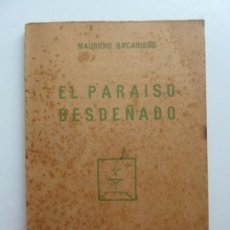 Livres anciens: EL PARAÍSO DESDEÑADO. MAURICIO BACARISSE. CUADERNOS LITERARIOS. MADRID 1928. Lote 363626200