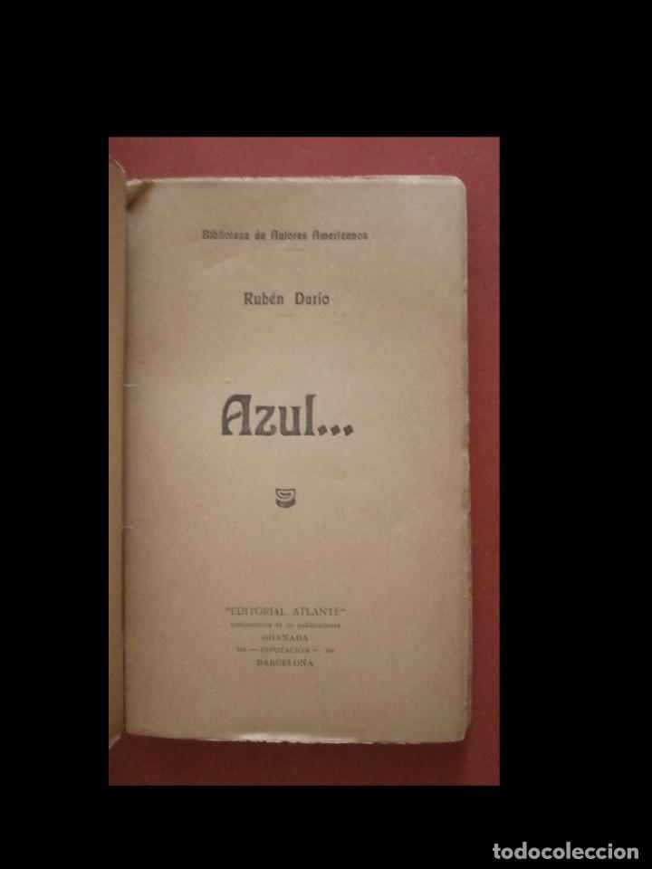 Libros antiguos: Azul.... Rub&eacute;n Dario - Foto 4