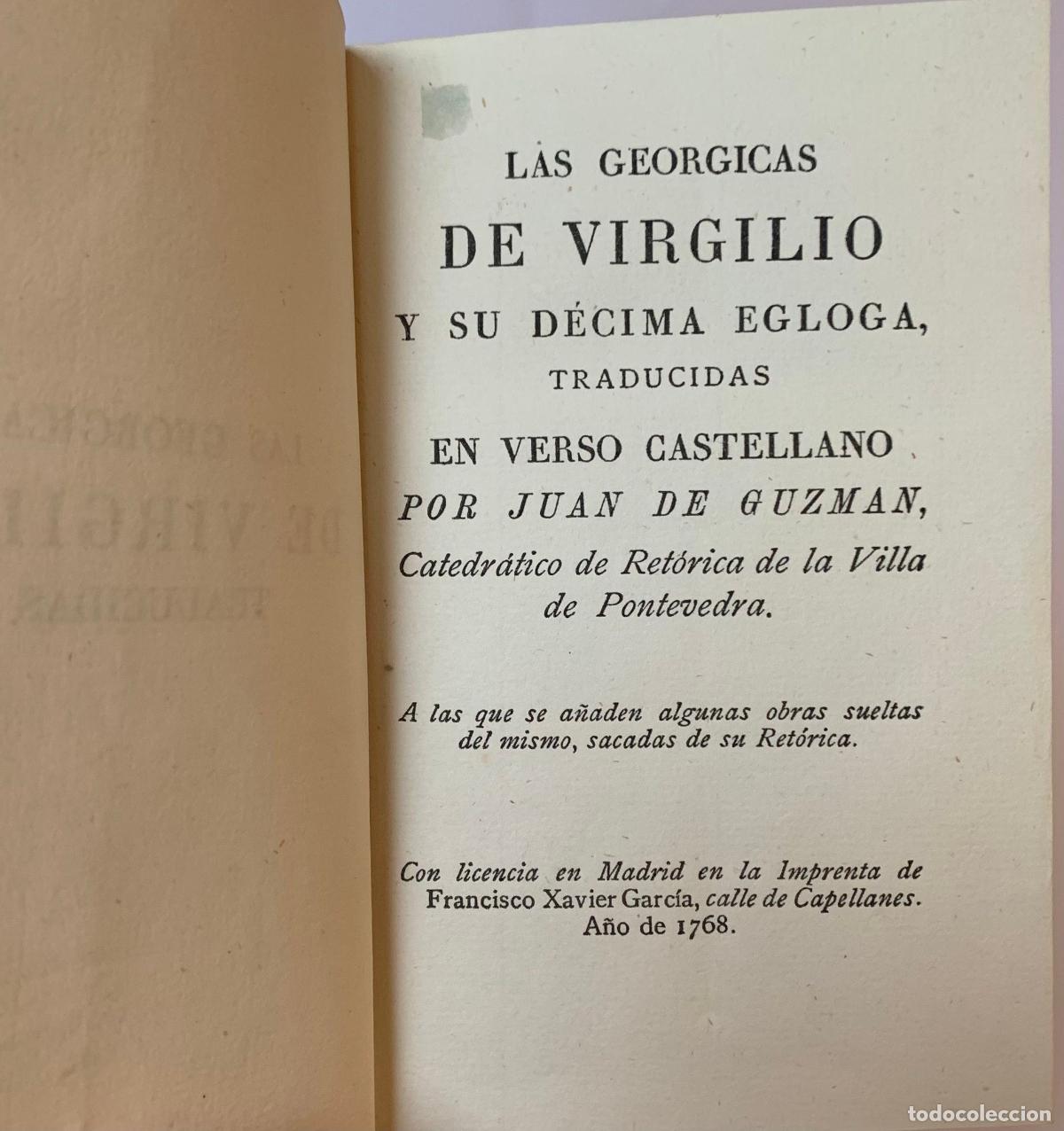 1768) georgicas de virgilio y su décima eg - Compra venta en todocoleccion
