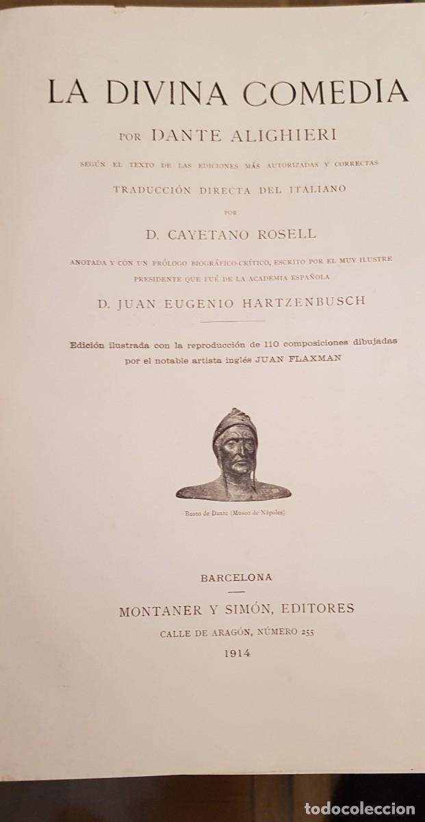 Libros antiguos: La Divina Comedia - Dante - Foto 4