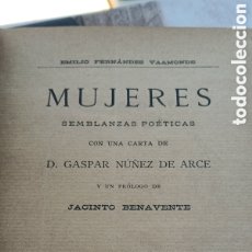 Libros antiguos: MUJERES. SEMBLANZAS POÉTICAS CON UNA CARTA DE NUÑEZ DE ARCE. FERNÁNDEZ VAAMONDE, E. MADRID, 1897. Lote 400631939