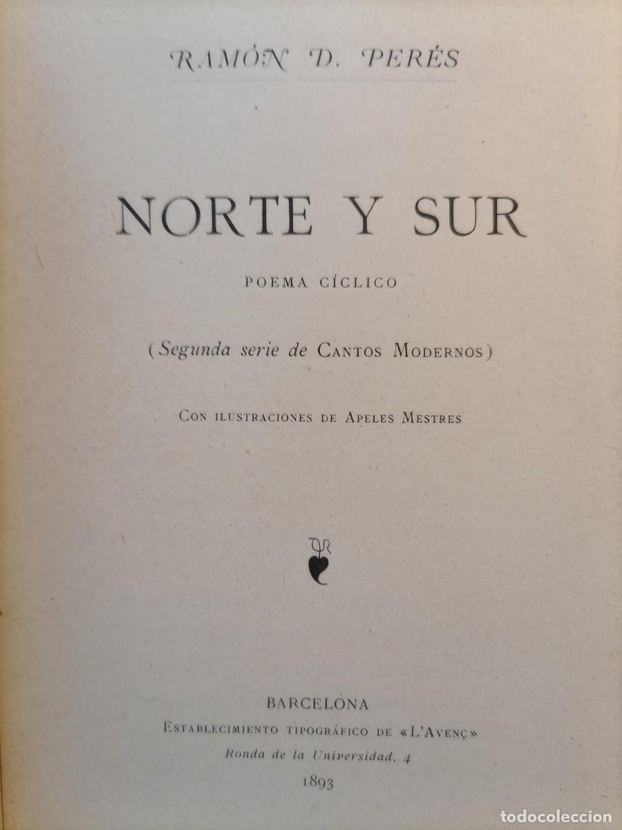 Libros antiguos: Norte y Sur 1893 - Foto 2