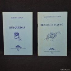 Libros antiguos: 2 TOMOS - AGRUPACIO HISPANA DE ESCRITORES - LA OTRA PALABRA COLECCION POESIA 6 Y 20 / 26.462