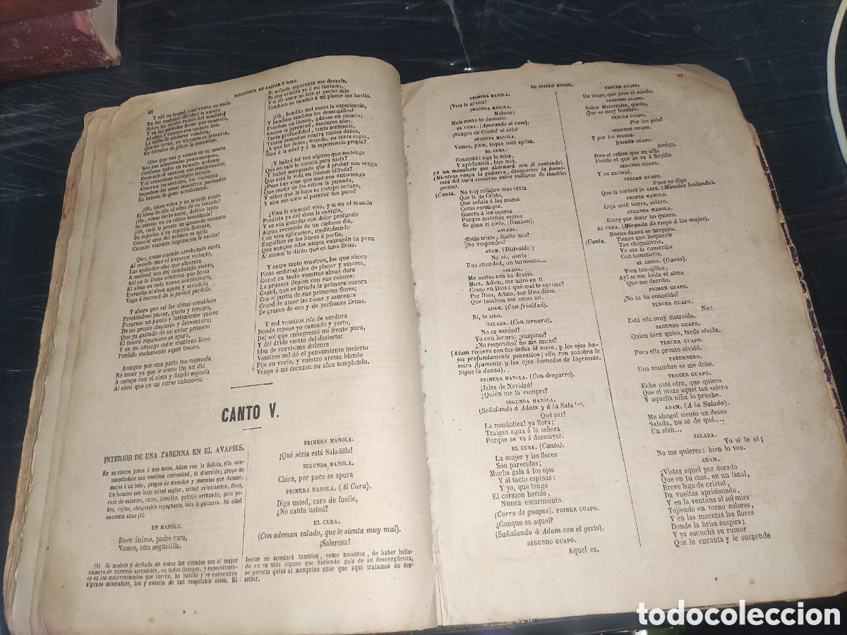Libros antiguos: Obras de Espronceda... (Con deterioros). - Foto 11