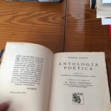 Libros antiguos: ANTOLOGÍA POÉTICA . RUBÉN DARÍO . PRÓLOGO D. JUAN HURTADO . RENACIMIENTO . 1927 .