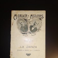 Libros antiguos: D. TERRERO, T. CUESTA: ANDALUCIA Y ASTURIAS... LA DANZA. POESÍA EN BABLE POR T.CUESTA (1907)