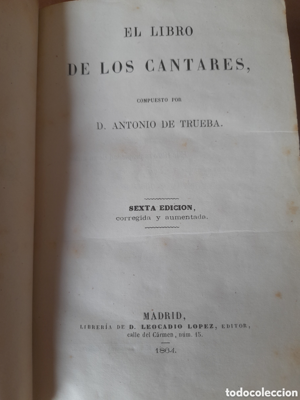 Libros antiguos: El Libro de los Cantares - Foto 5