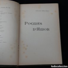Libros antiguos: L-8125. POEMAS D'AMOR. APELES MESTRES. TIPOLITOGRÁFICH DE SALVAT, 1904